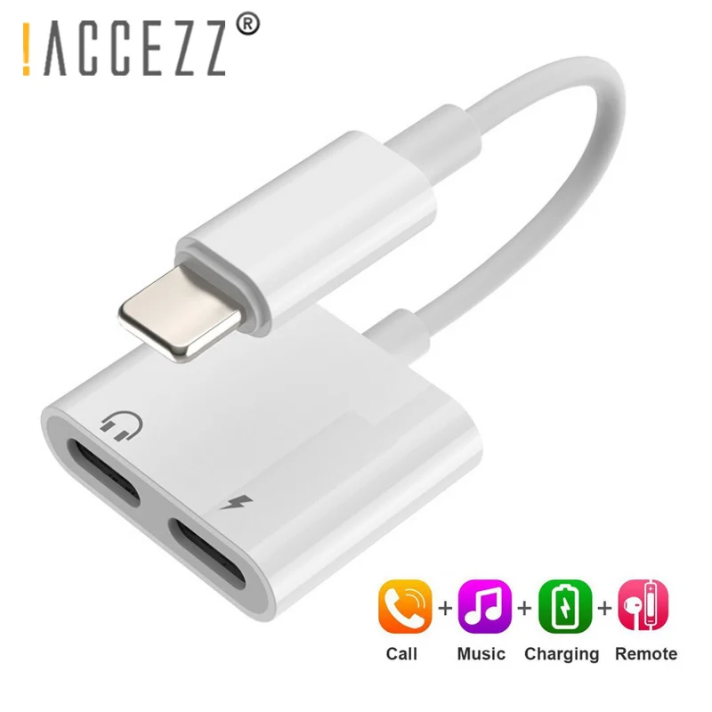 ! ACCEZZ адаптер для телефона для iPhone XS MAX XR X 7 8 Plus 3,5 мм разъем двойное освещение аудио адаптер для наушников 2 в 1 Aux кабель сплиттер ! ACCEZZ адаптер для телефона для iPhone XS MAX XR X 7 8 Plus 3,5 мм разъем двойное освещение аудио адаптер для наушников 2 в 1 Aux кабель сплиттер