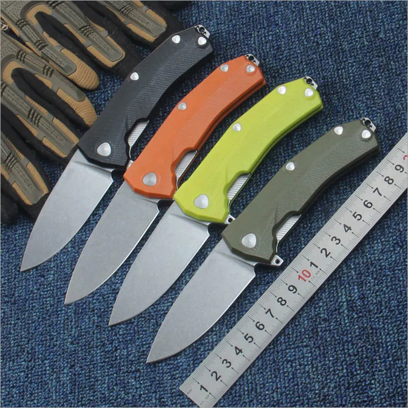 

BraveFighter 60HRC Sleipner blade G10 handle bearing folding knife Outdoor camping tool Survival Tactical knife EDC Pocket knife
