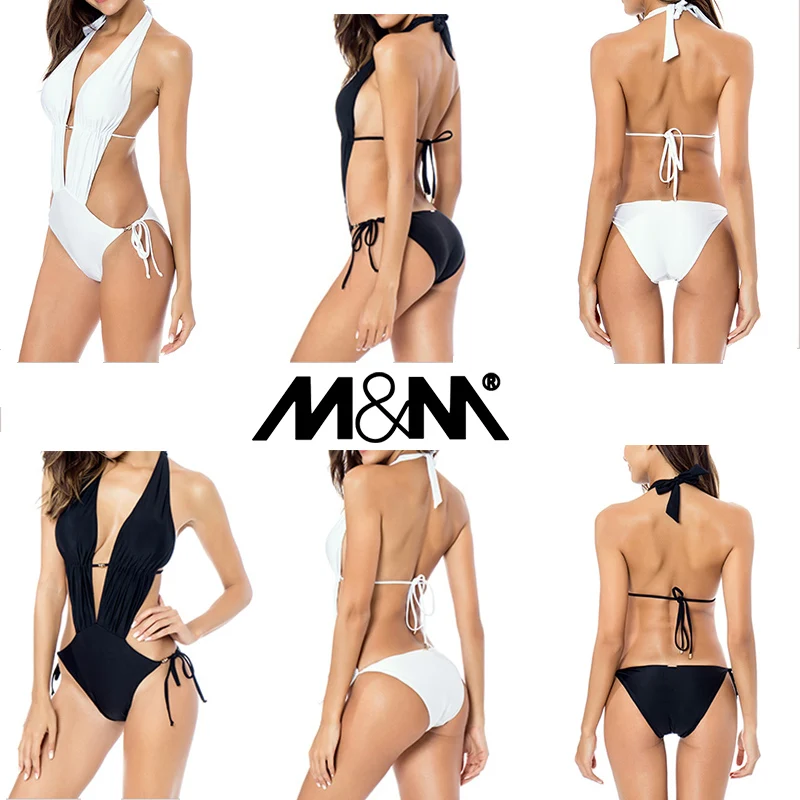 

M&M Swimwear Women 2018 Women Push Up biquini Female Women Swimsuit Brazilian Bathing Suit Summer Beach Swimming Swimwear