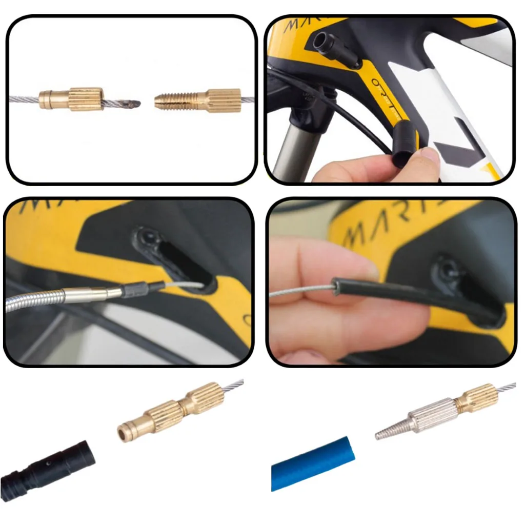 Bicycle Internal Cable Routing Tool Shift Cable Wire Kit with Magnet Removable Cap Wires for Mountain Bikes