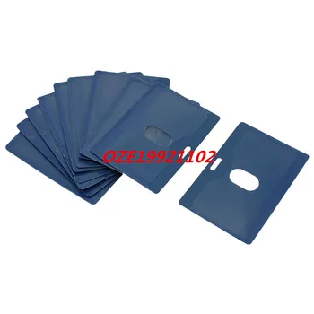 

Blue Horizontal ID Badge Card Holders for Company Club