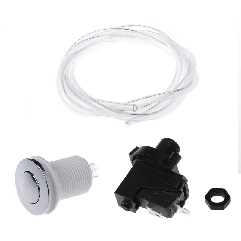 Bath Tub Spa Waste Garbage Disposal Self Lock Air Switch Push Button