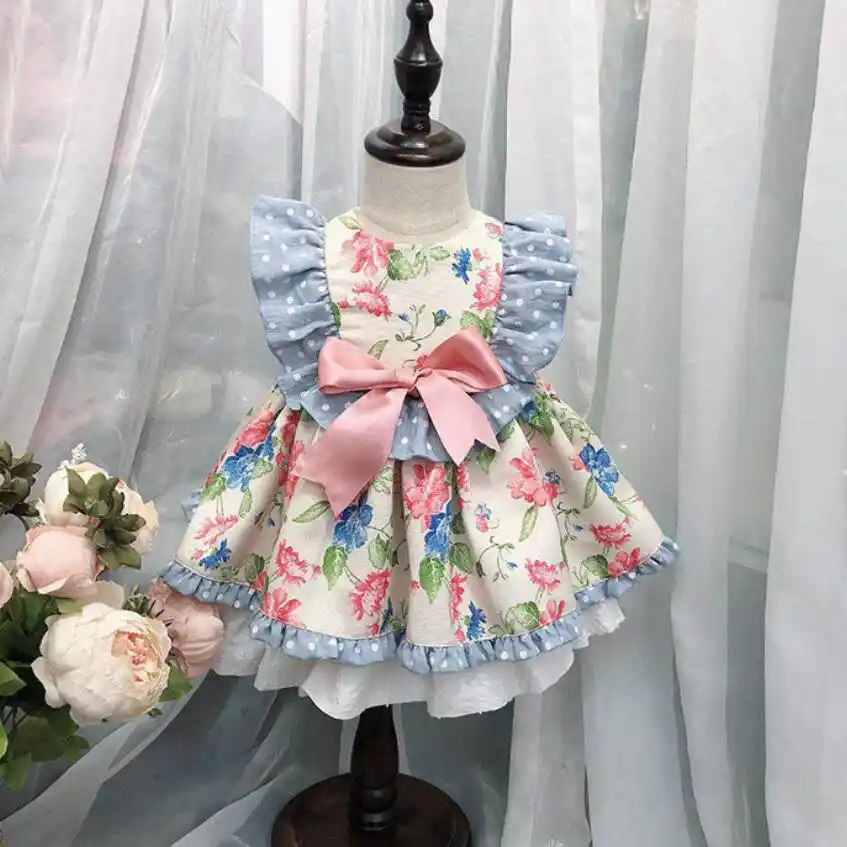 floral 1st birthday outfit