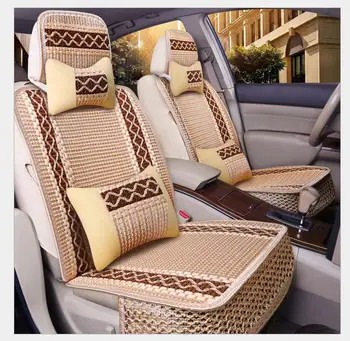 

1pcs Front Universal Car seat Cover Summer Lumbar support for office home Chair Seat Cushion Cover Silk Seat Covers