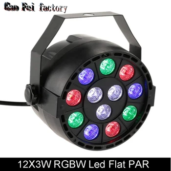 par led 12X3W rgbw led wash DMX Stage Lighting DJ DMX Led Par Party Led Flat for DJ chauvet dj dmx an