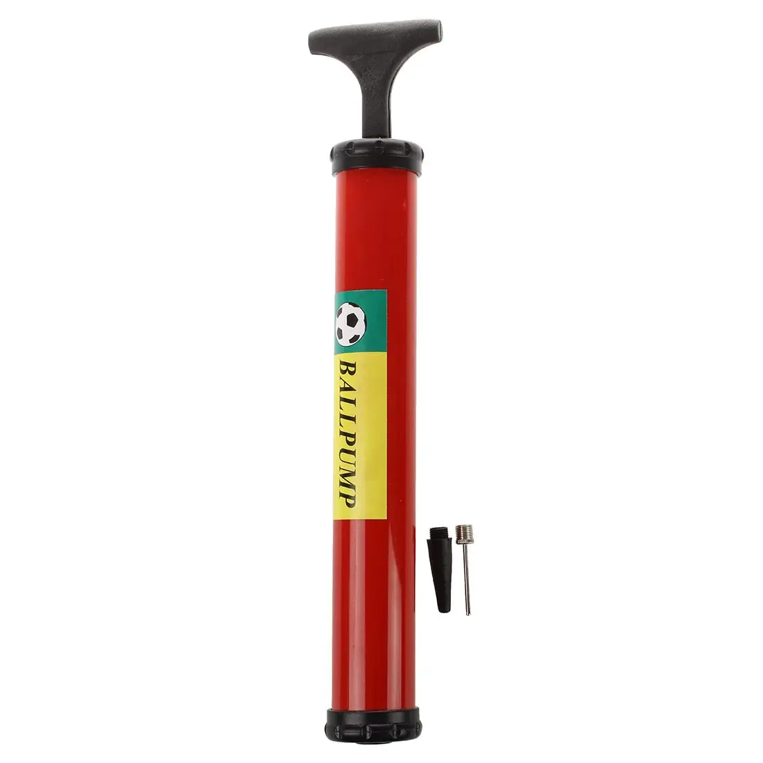 Plastic Handle Basketball Football Air Pump Inflator Black Redin Nose
