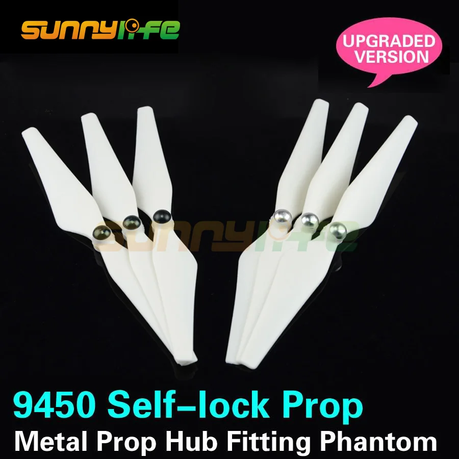 

1pair 9 inch 9450 Self-lock Self-tighten Propellers with Metal Prop Hub for DJI Phantom 3 Phantom 2