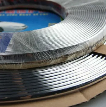 

15m Chrome Silver Stripe Crash proof vinyls excellent adhesive glue