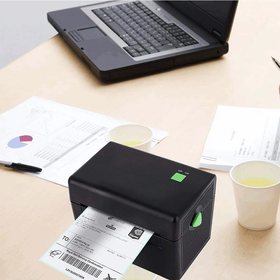 Milestone Thermal Printer with High Quality 108mm 4 inch Thermal Label Barcode Printer USB Port MHT 4