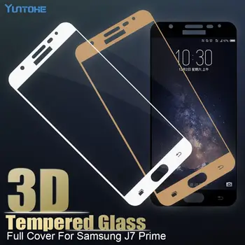 

3D Full Cover Color Tempered Glass For Samsung Galaxy J7 Prime G570 Screen Protector cover glass