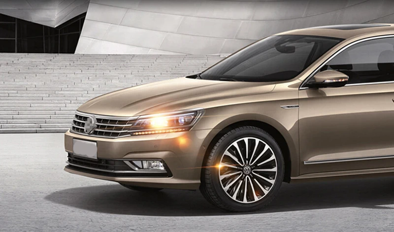 Автомобильный головной светильник для Volkswagen VW Passat B7 2011-15 US Verson головной светильник светодиодный динамический сигнал плавающий светильник Биксеноновая линза луч светильник