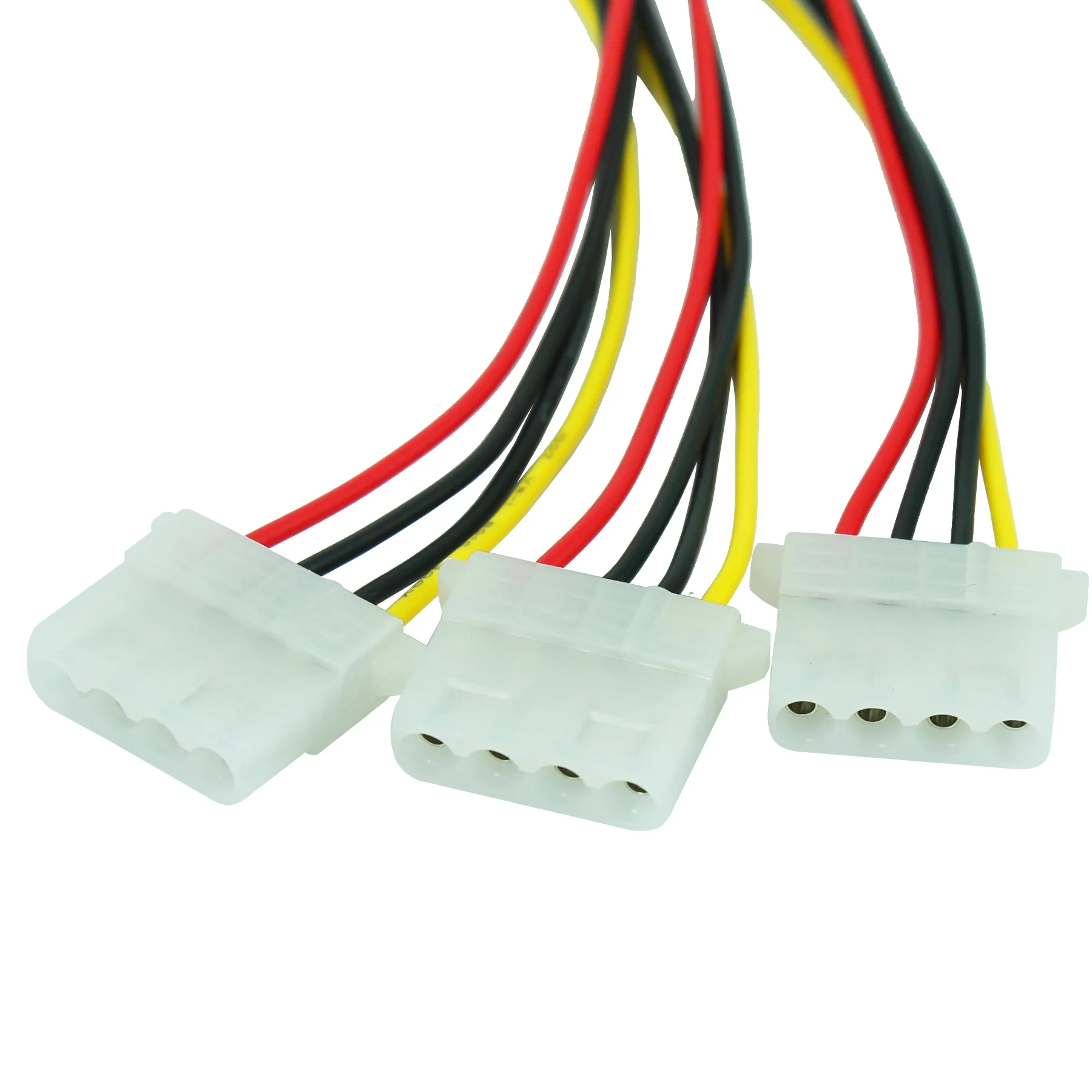 4pin IDE сплиттер питания 4Pin Molex штекер в 3 порта Женский кабель адаптер