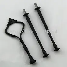 Черный цвет 3 уровня Торт Стенд для чашки и свадебные украшения(300 компл