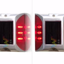 2X Солнечный СВЕТОДИОДНЫЙ дорожный отражатель красный Дорожный мигающий свет один пакет