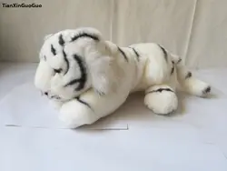 Новое поступление склонны белый тигр плюшевые игрушки около 34 см Симпатичные Тигр очень мягкая кукла игрушка малыша, товары высокого