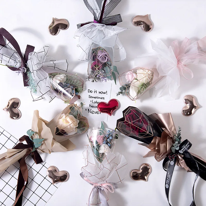 

20pcs Lattice Tissue Paper Wrapping Fiber Texture Floral Wraps DIY Flower Packing Christmas Tissue Wrapping Paper