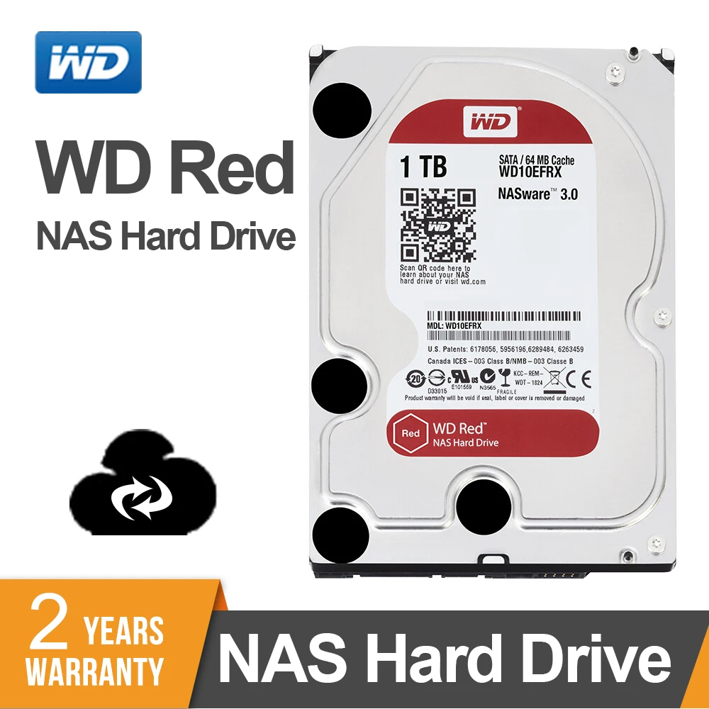 WD RED 1 ТБ Сетевое хранилище 3,5 ''NAS жесткого диска красный диск 1 ТБ 5400 об/мин 64 M Кэш SATA3 HDD 6 ГБ/сек. WD10EFRX