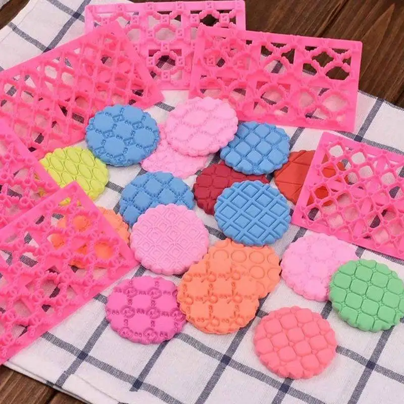 

1pc New Cake Chocolate Mold Silicone Printing Biscuits Cookies Cutter Embosser Mould DIY Fondant Gum Paste Cake Decoration Tools