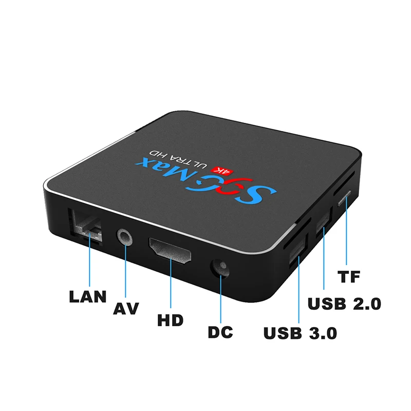 5 шт./лот S96 MAX 4 ГБ 32 Android 9 0 Smart TV BOX RK3318 receiver 4K Dual Wifi BT медиаплеер игровой набор