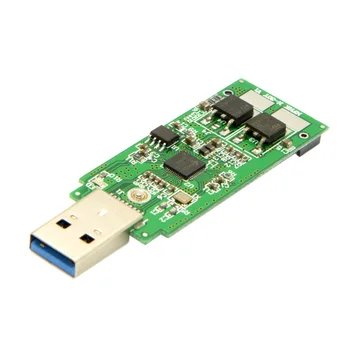 

10pcs/lot Cablecc 42mm NGFF M2 2 Lane SSD to USB 3.0 External PCBA Conveter Adapter Card Flash Disk Type with Silver Case