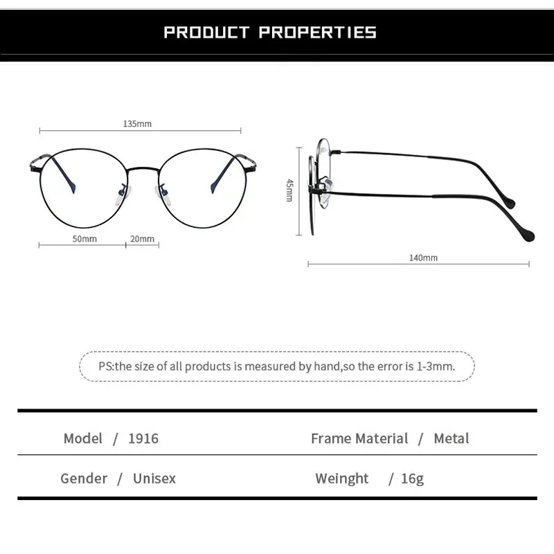 Оправа для очков, женские, мужские, анти-синий светильник, Круглый, оптический, для девушек, мужские очки,, компьютерные, антибликовые, УФ, корректирующие линзы