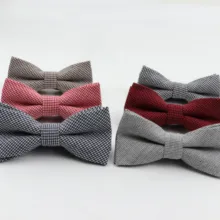 Детский галстук-бабочка в полоску; Официальный галстук-бабочка из хлопка; Детские Классические однотонные галстуки-бабочки; цветные галстуки-бабочки для свадебной вечеринки; Галстуки для смокинга