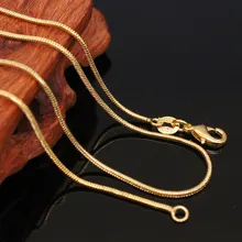 Onurlu 18K altın altın yılan kemik kolye klavikula zincir gümüş kolye kolye collares cadenas de sieraden kolye