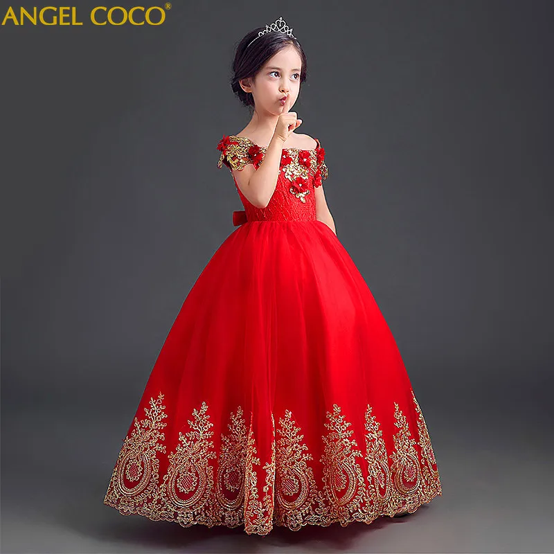 

Girls Birthday Dress Princess Costumes Children Wedding Dress Piano Party Prom Dresses Robe De Soiree Glitter Gown Abendkleid