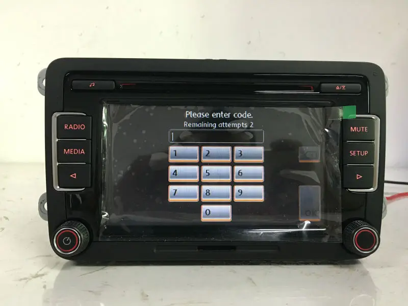 Free Shipping Original 6CD Player Car Radio Stereo RCD510 Code USB AUX
