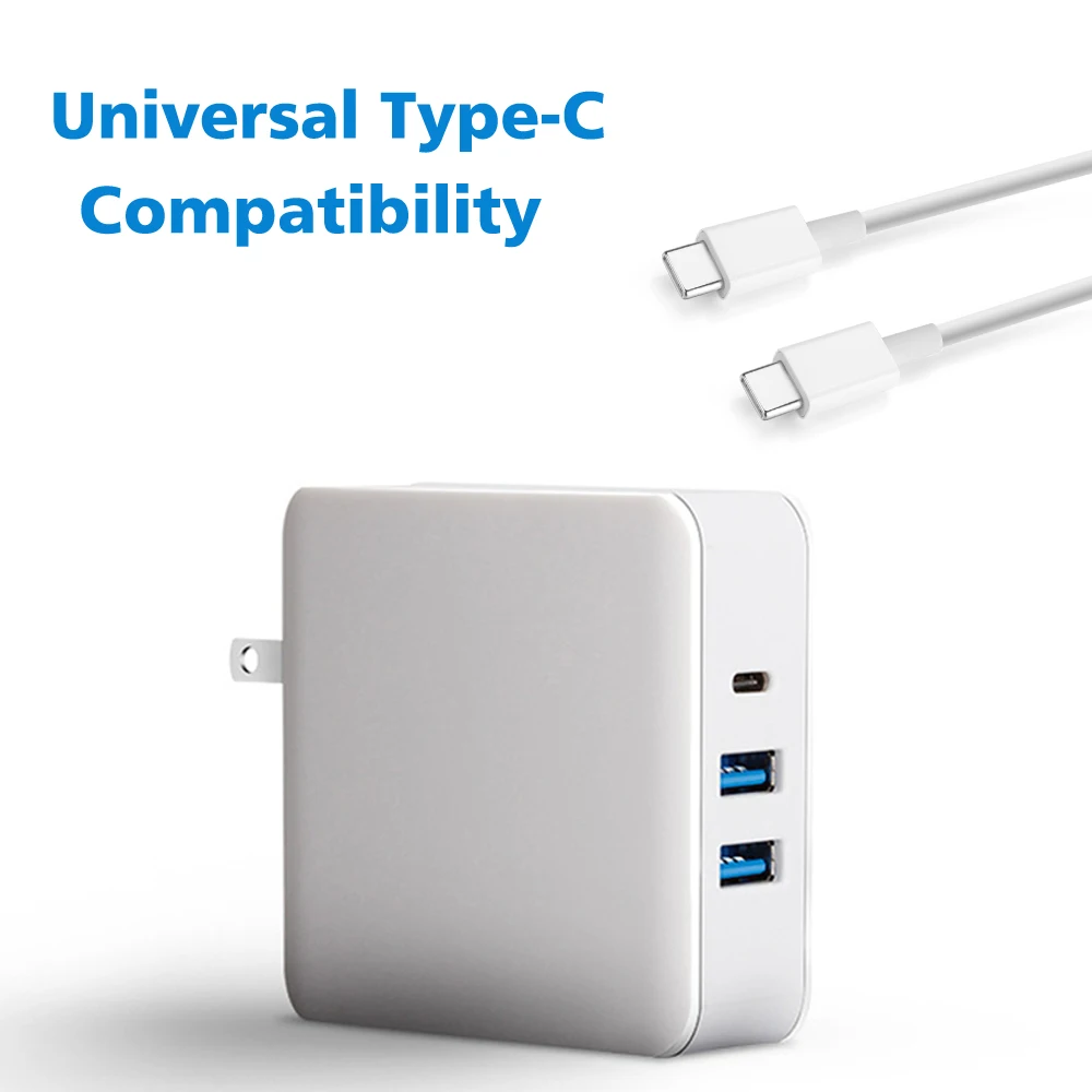 USB C Charger 65W Power Delivery QC 3.0 Type C PD 3 Port Fast Charger