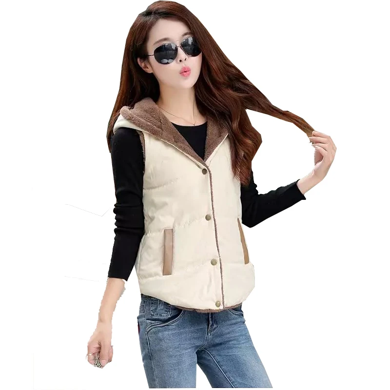 2018 Women's Autumn Winter Fleece Vest Coats Female Slim Fit Hooded Vest Jackets Sleeveless Waistcoat M-3XL 2018 Women's Autumn Winter Fleece Vest Coats Female Slim Fit Hooded Vest Jackets Sleeveless Waistcoat M-3XL
