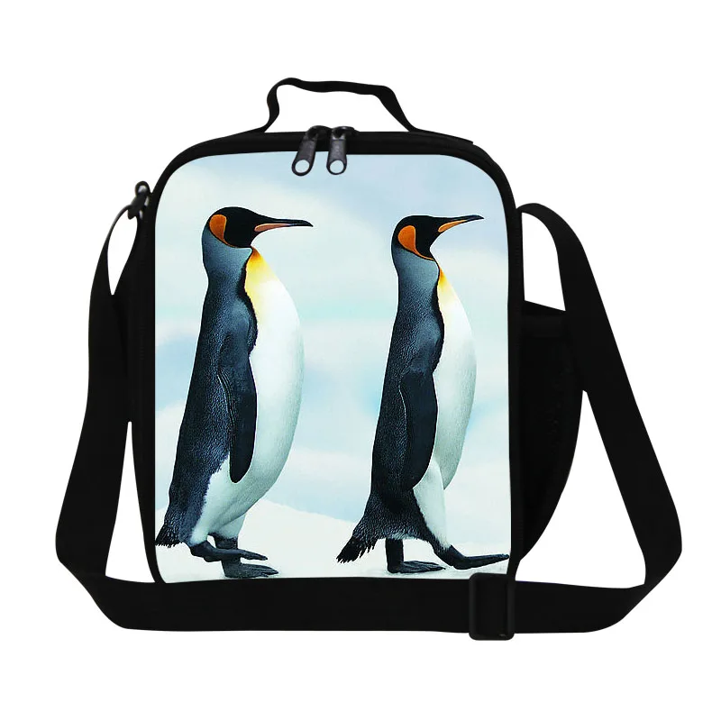 Kids Thermal Lunch Bags Animal Cute Ice Penguin Lunch Box Children Insulated Multi function