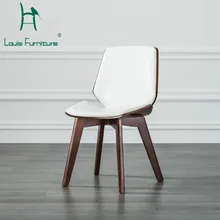 Луи Мода стул современный классический твердой древесины спинки ткань сердечный кафе семья конференц досуг