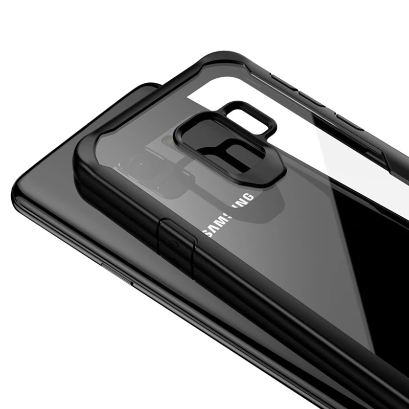 

Clear Acrylic Soft TPU Case for Samsung Galaxy S8 S9 S10 Plus Lite Note 8 Cell Phone 360 Full Protect Shockproof Cover Case