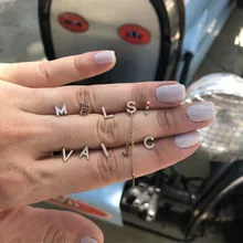 Настоящее серебро 925 пробы cz Мини маленькая буква 26 Алфавит начальные серьги заказное имя письмо персонализированное ювелирное изделие гвоздики