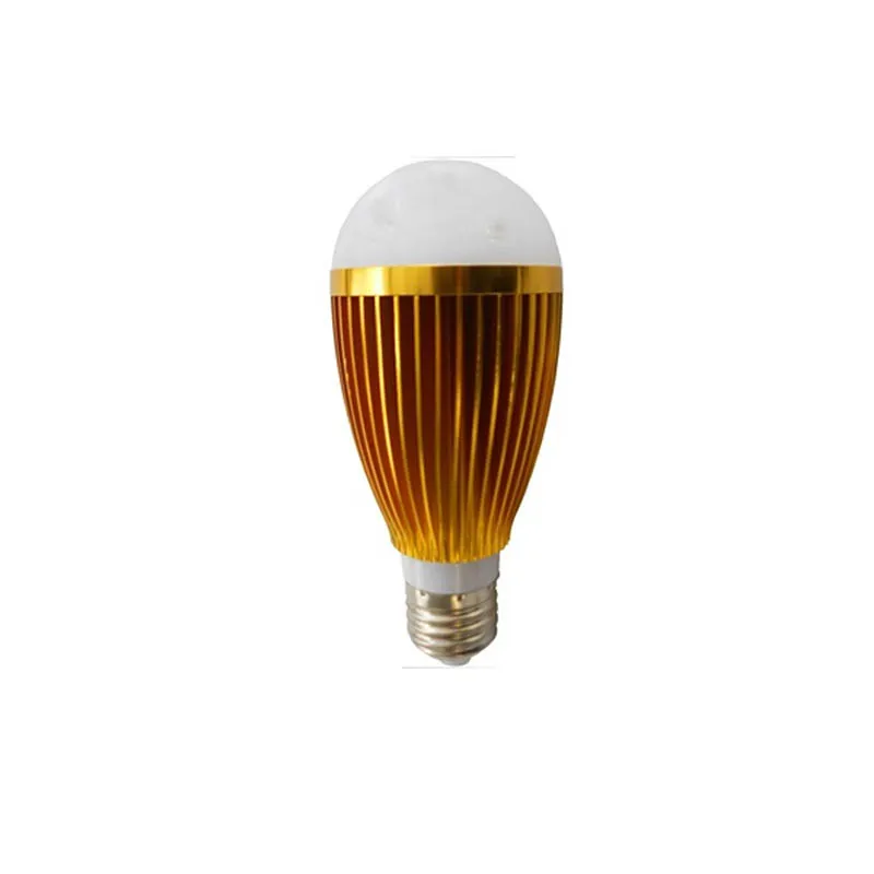 

4X Hight brightness globe LED lamp bulb E27 7W golden led home lamp lighting free shipping