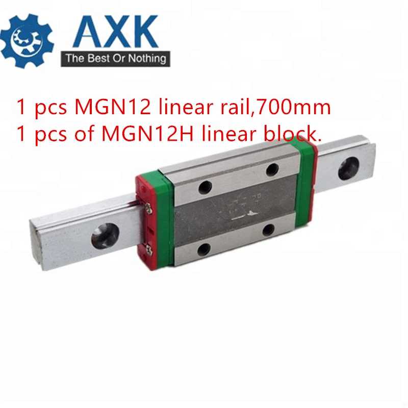 

Kossel Mini for 12mm Linear Guide MGN12 700mm linear rail + MGN12H Long linear carriage for CNC X Y Z Axis 3d printer part