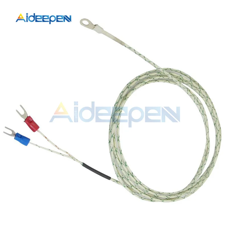 1 м 2 м к тип термопары кабель M6 Винт датчик температуры зонд 0-800 C для промышленного температурного контроллера