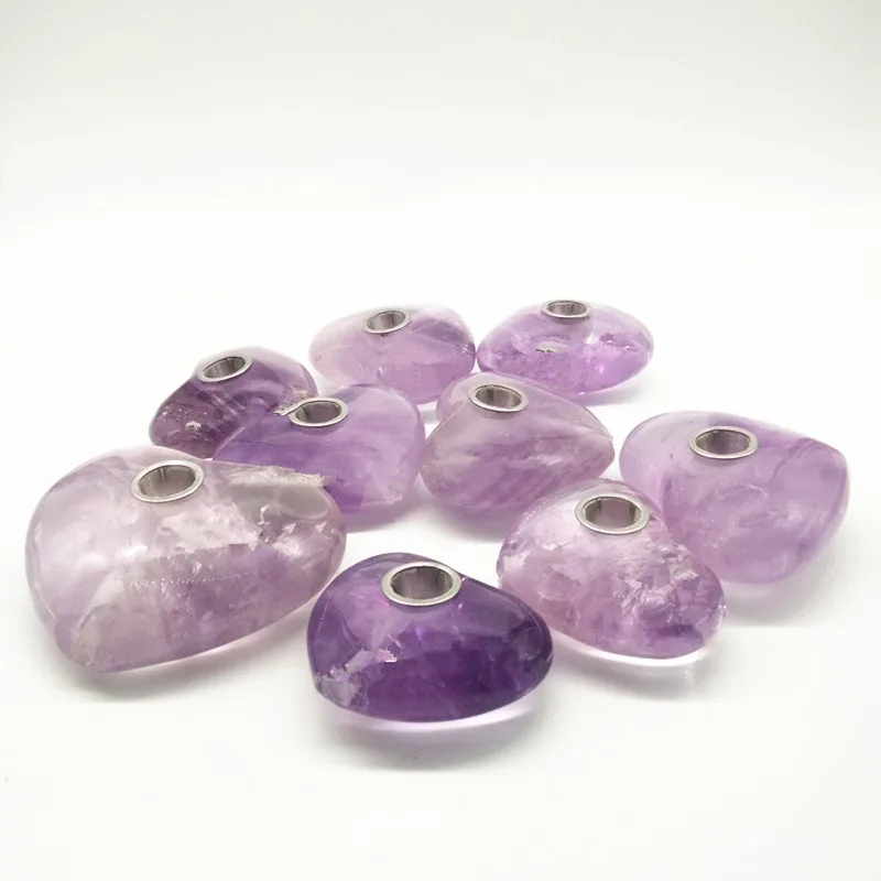 Natural-Rock-Amethyst-Quartz-Heart-Stone-Crystal (4)