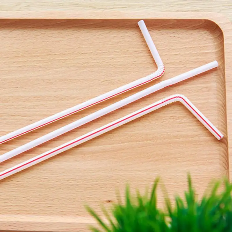 200 шт. изогнутые пластиковые питьевые комнатные соломинки Ec|plastic drinking straw|straw
