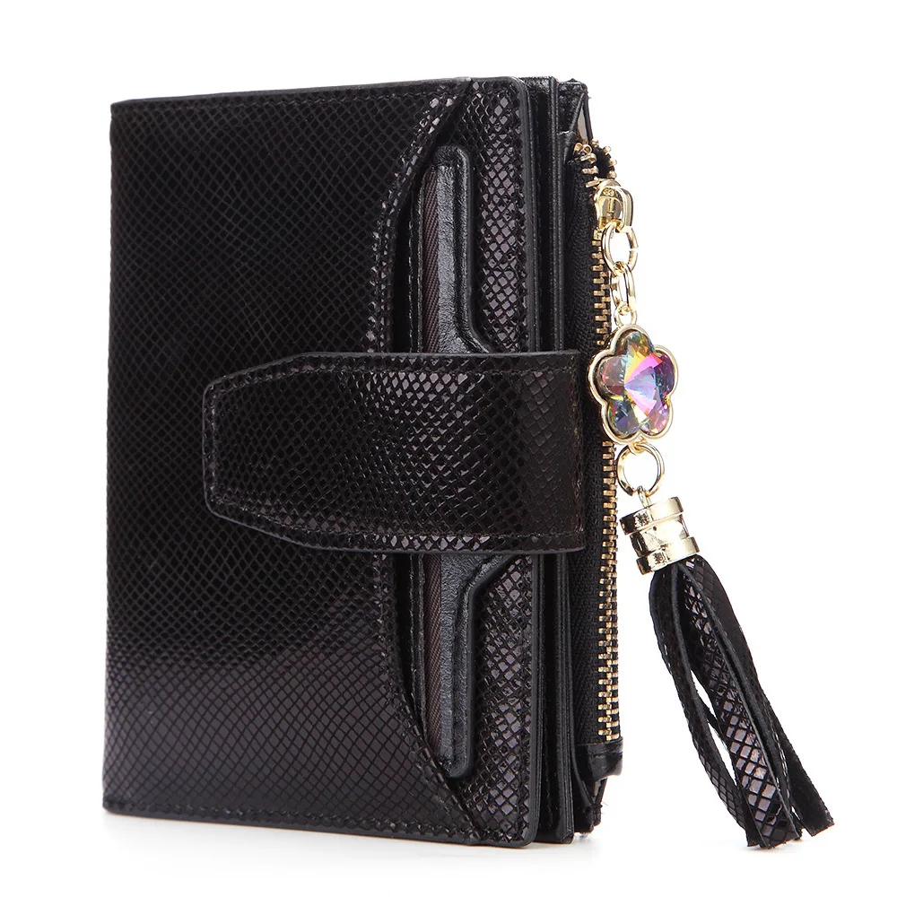 

Fashion Genuine Leather Wallet Women Small Portomonee Vallet With Coin Purse Pockets Slim Rfid Fashion Mini Walet Zipper Purse