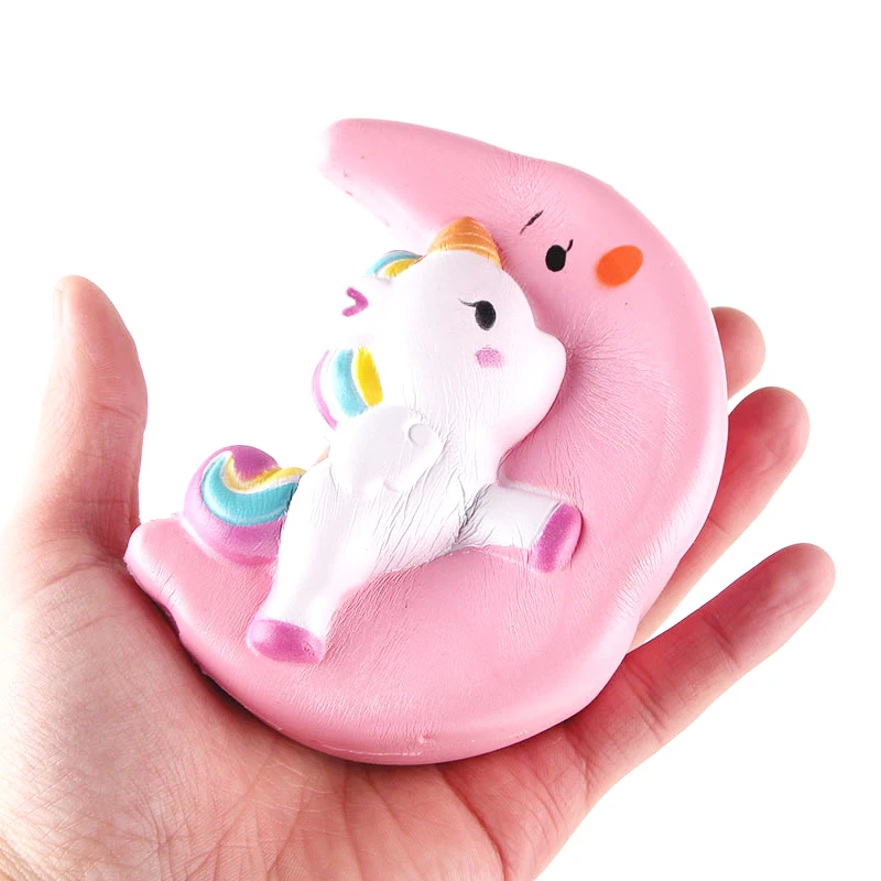 Jumbo Kawaii Moon Pegasus Unicorn мягкие медленно растущие сжимаемые игрушки ароматизированные мягкие целебные антистрессовые игрушки для снятия стресса 11*10 см