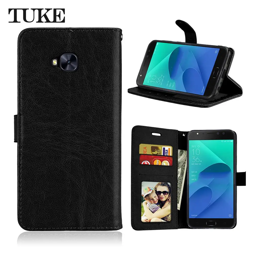 Брендовый откидной Чехол TUKE для ASUS Zenfone 4 Selfie Pro ZD552KL кожаная задняя крышка