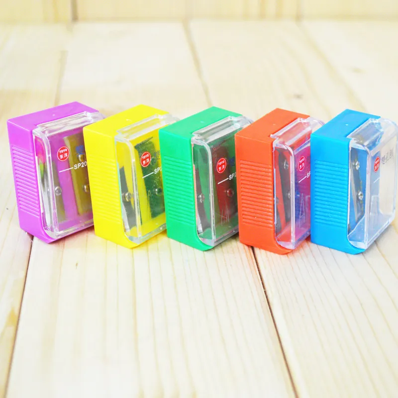 

TOYO Candy colors High-quality pencil sharpener for school kids pencil sharpener made in Japan Practical stationery supplies