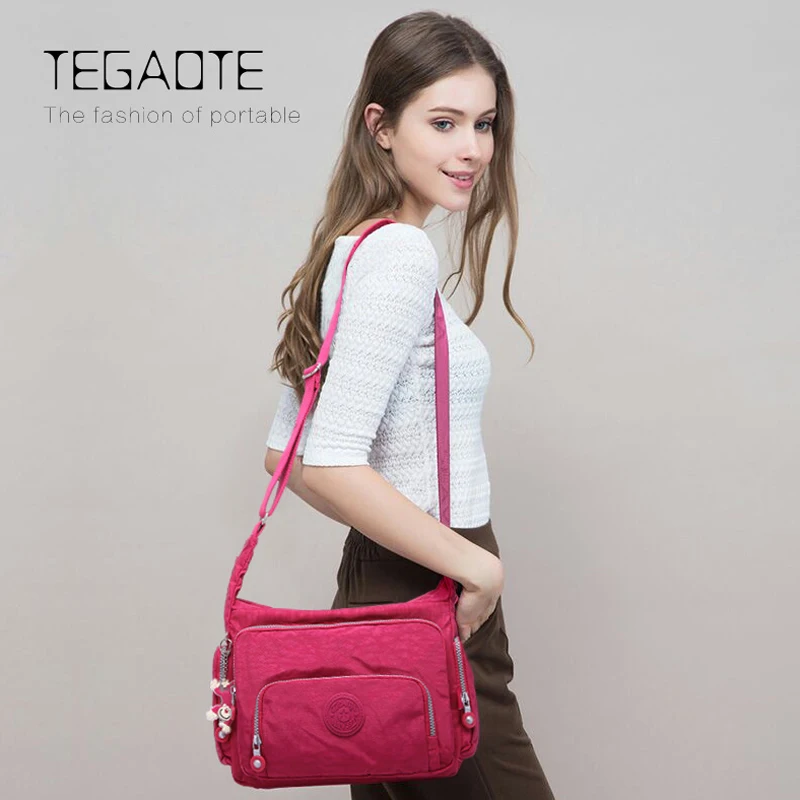 TEGAOTE الفاخرة النساء حقيبة ساعي النايلون حقيبة كتف السيدات بولسا الأنثوية للماء السفر حقيبة المرأة Crossbody حقيبة TEGAOTE الفاخرة النساء حقيبة ساعي النايلون حقيبة كتف السيدات بولسا الأنثوية للماء السفر حقيبة المرأة Crossbody حقيبة