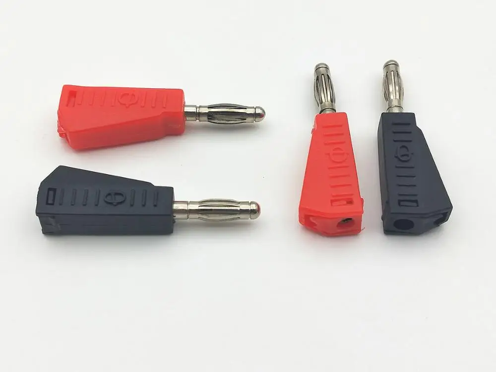 

10PCS Nickel Plated 4MM Banana Plug Solder Red and Black