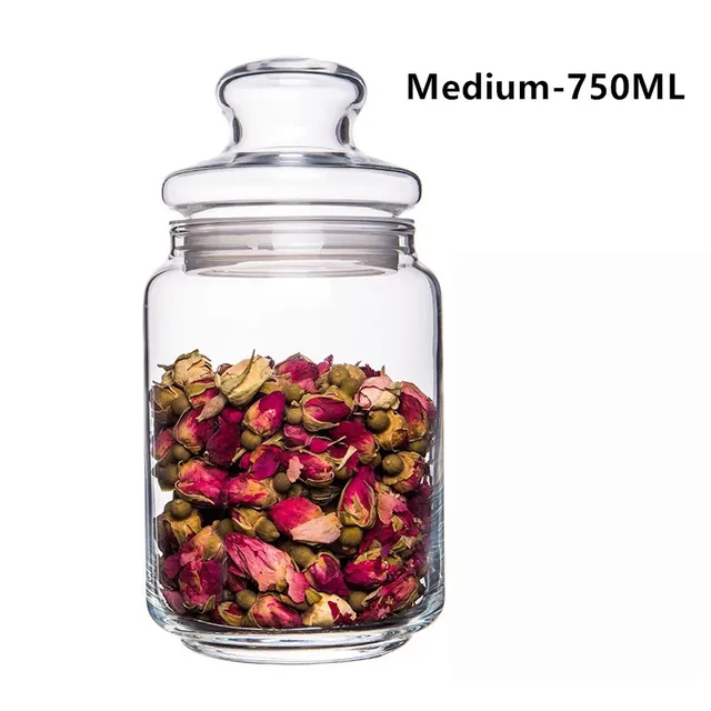 Buy Portable Glass Tea Storage Jar Transparent Storage