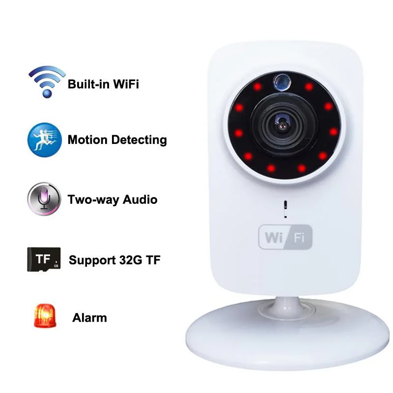 

Digital Wireless Baby Monitors WiFi IP Camera support Motion Detection Real-time Video Full-duplex Speech Night Vision HD 720P
