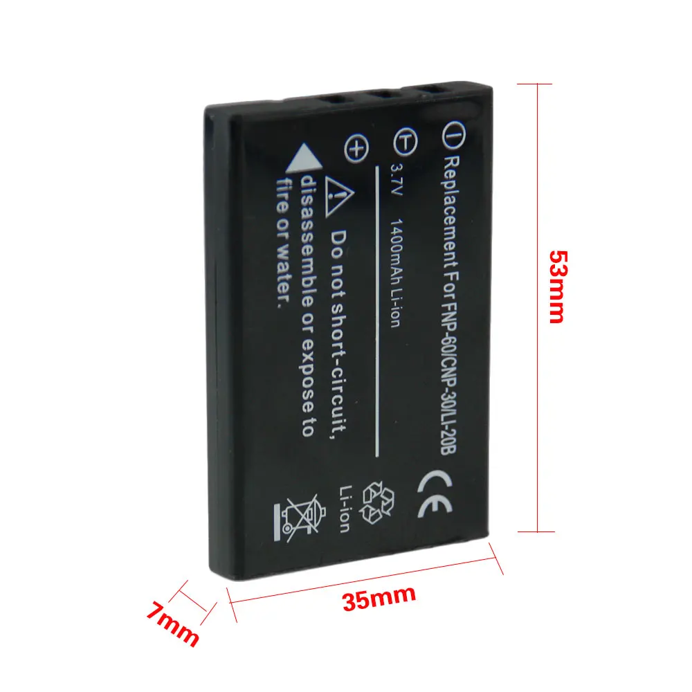 

High Quality 1pcs Battery NP-60 NP 60 NP60 Rechargeable Camera Battery For FUJIFILM FUJI FinePix M603 F601 F410 F401 50i Zoom