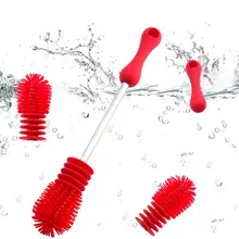 Силиконовая щетка для бутылок, уникальный дизайн для детских бутылочек, инструмент для очистки, кухонная щетка для уборки